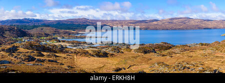 Ardtoe und Kentra Bucht, Ardnamurchan Halbinsel, Lochaber, Highlands, Schottland Stockfoto