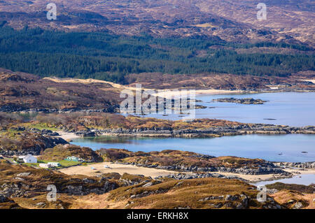 Ardtoe und Kentra Bucht, Ardnamurchan Halbinsel, Lochaber, Highlands, Schottland Stockfoto