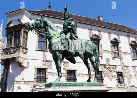 Die Statue des Husaren allgemeine András Hadik in Budapest Stockfoto