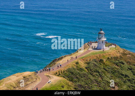 Cape Reinga Leuchtturm, Nordinsel, Neuseeland Stockfoto