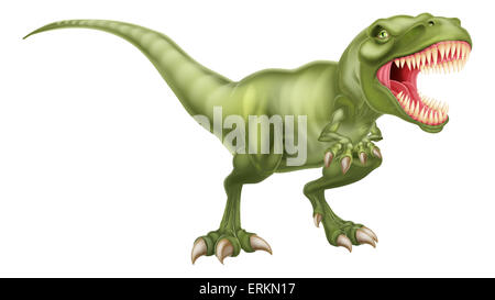 Ein Beispiel für eine heftige Tyrannosaurier Rex Dinosaurier brüllen Stockfoto