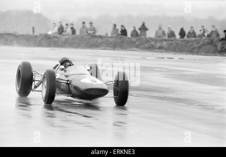 Rennen in Snetterton, 2. April 1963. Jim Clark, Nummer 3. Stockfoto