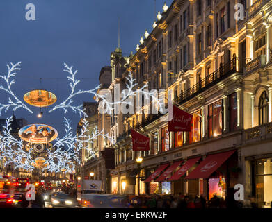 Christmas Lights, Regent Street, London, England, Vereinigtes Königreich, Europa Stockfoto