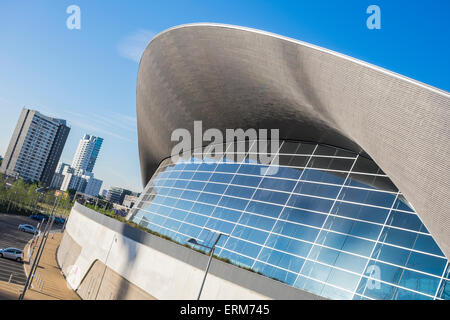 Die London Aquatics Centre Queen Elizabeth Olympic Park, London, England, Vereinigtes Königreich Stockfoto