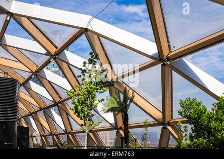 Crossrail Station Canary Wharf, Docklands, London, England, Großbritannien Stockfoto