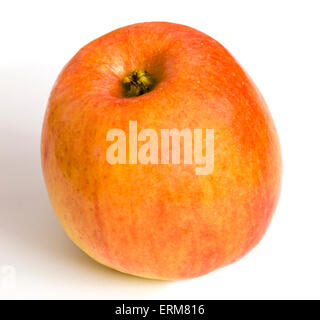 Braeburn Apfel auf einem weißen Hintergrund. Stockfoto