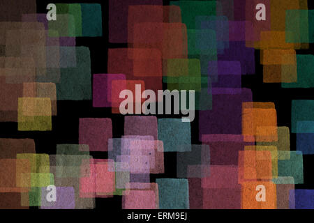 Pastell-Farben strukturierte Quadrate Hintergrund. Abstrakte Darstellung. Stockfoto