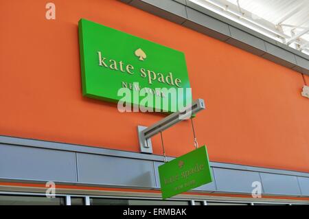 Kate Spade-New York-Ladenzeile Stockfoto