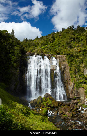 Marokopa Falls, Waitomo-Distrikt, Waikato, Nordinsel, Neuseeland Stockfoto