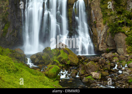 Marokopa Falls, Waitomo-Distrikt, Waikato, Nordinsel, Neuseeland Stockfoto