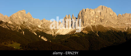 Rose Garden Berggruppe, Stufen, Reifen, Alto Adige, Südtirol, Italien Stockfoto