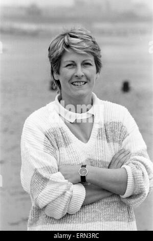 Janet Ross, ehemaliger Sekretär der Schauspielerin Julie Goodyear, Oktober 1986. Stockfoto