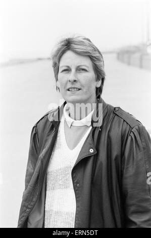 Janet Ross, ehemaliger Sekretär der Schauspielerin Julie Goodyear, Oktober 1986. Stockfoto