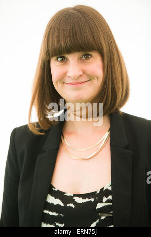 KATE-HENDERSON, Co-Autor von "Wiederaufbau Großbritanniens: Planung für eine bessere Zukunft", Heu Literaturfestival 2015 Stockfoto