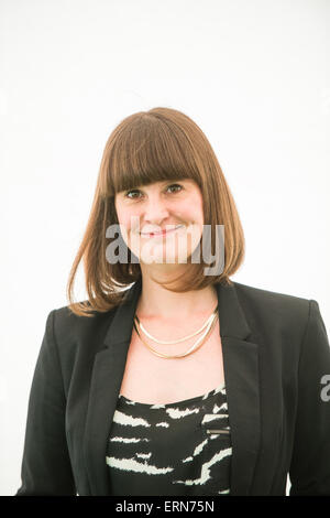 KATE-HENDERSON, Co-Autor von "Wiederaufbau Großbritanniens: Planung für eine bessere Zukunft", Heu Literaturfestival 2015 Stockfoto