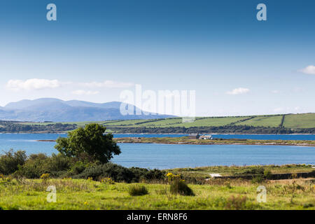 St. Ninians Bucht Rothesay Bute Scotland UK, Blick auf die Isle of Arran Stockfoto