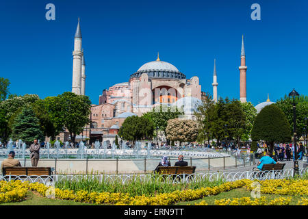 Hagia Sophia, Sultanahmet, Istanbul, Türkei Stockfoto