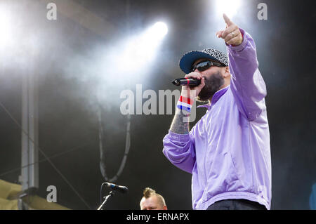 Berlin. 2. Juni 2015. Limp Bizkit-Konzert am 2. Juni 2015 in Berlin. © Dpa/Alamy Live-Nachrichten Stockfoto