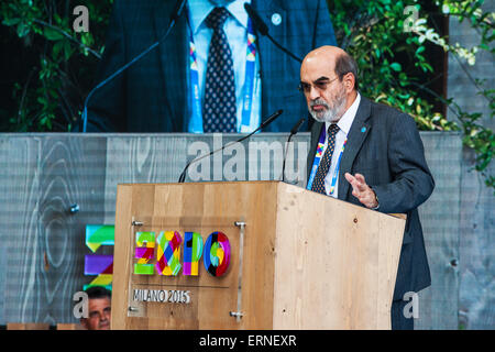 Mailand, Italien. 5. Juni 2015.  Feierliche Eröffnung des World Environment Day. Das diesjährige Thema ist "7 Milliarden Träume. Ein Planet. In Maßen konsumieren Sie". Bildnachweis: Sandro Tomada/Alamy Live-Nachrichten Stockfoto