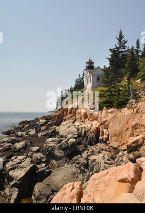 Bass Harbor Head Leuchtturm, Acadia National Park, Maine, USA Stockfoto