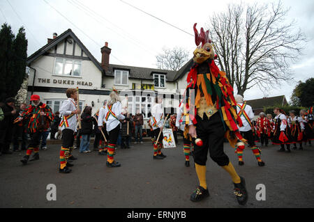 Morris Tänzer in Surrey, England Stockfoto