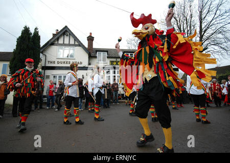 Morris Tänzer in Surrey, England Stockfoto