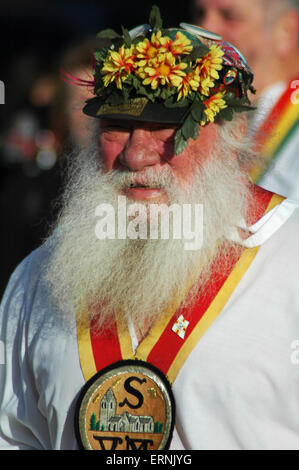 Morris Tänzer in Surrey, England Stockfoto