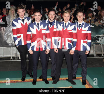 Welt-Premiere von "der Hobbit: die Schlacht der fünf Heere im Odeon Leicester Square, London mit: Collabro wo: London, Vereinigtes Königreich wenn: 1. Dezember 2014 Kredit: WENN.com Stockfoto