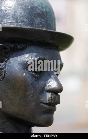 Charlie Chaplin-Statue (1982) von John Doubleday, Vevey, Schweiz Stockfoto