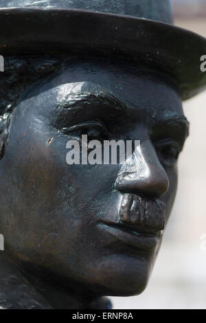 Charlie Chaplin-Statue (1982) von John Doubleday, Vevey, Schweiz Stockfoto