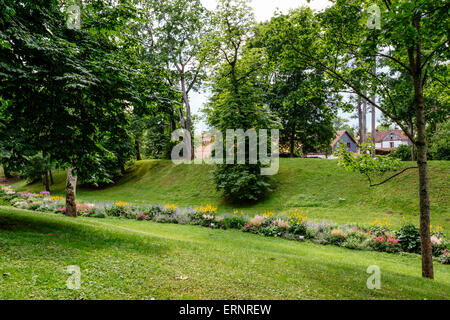 Pils Parks, Kuldiga, Lettland Stockfoto