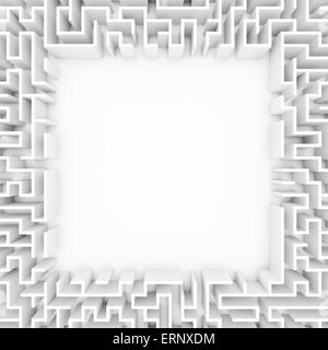 Labyrinth mit Leerzeichen Stockfoto