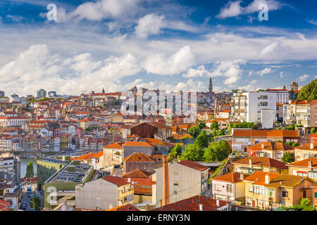 Porto, Portugal Stadtbild von Vila Noval de Gaia. Stockfoto