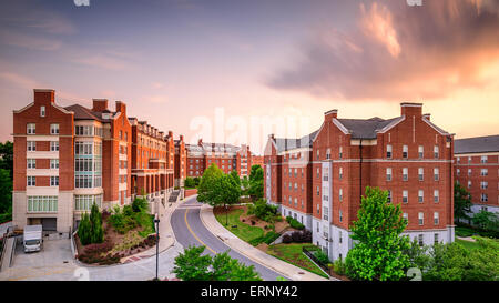 Wohnheim Wohnhäuser an der University of Georgia in Athens, Georgia, USA. Stockfoto