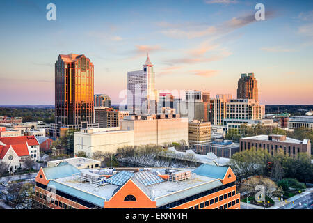 Die Innenstadt von Skyline von Raleigh, North Carolina, USA. Stockfoto