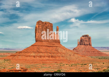 Die berühmten Buttes von Monument Valley, Utah, USA Stockfoto