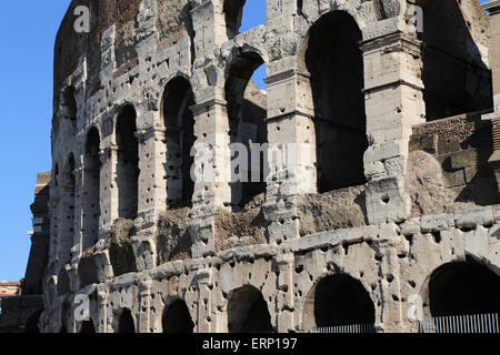 Italien. Rom. Das Kolosseum (Kolosseum) oder Flavian Amphitheater. Stockfoto