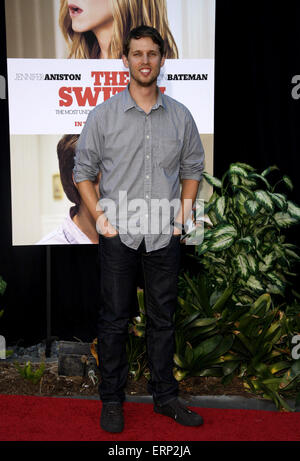 Jon Heder an der Los-Angeles-premiere von "The Switch" im ArcLight Kinos in Hollywood am 16. August 2010 statt. Stockfoto