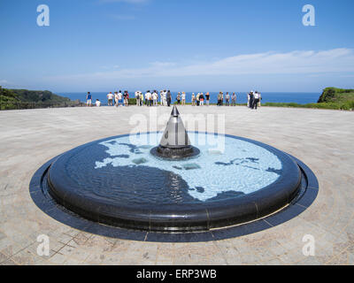 Ewige Flamme auf Okinawa Peace Memorial Park, Itoman, Okinawa. Stockfoto