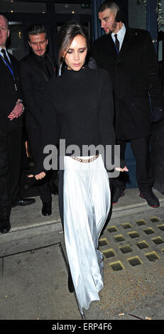 Die British Fashion Awards 2014 statt im London Coliseum - Abfahrten mit: VICTORIA BECKHAM, DAVID BECKHAM wo: London, Vereinigtes Königreich als: 1. Dezember 2014 Credit: WENN.com Stockfoto