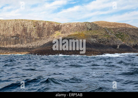 Insel Staffa Küste, Schottland Stockfoto