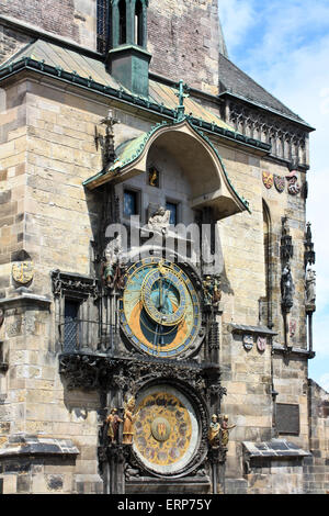 Astronomische Uhr in Prag Stockfoto