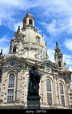 Martin Luther-Statue in Dresden Stockfoto