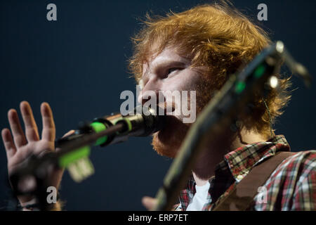 London, Ontario, Kanada. 5. Juni 2015. Grammy-nominierten britische Singer-Songwriterin Ed Sheeran führt im Konzert als Teil seiner 2015 Konzertprogramm. Bildnachweis: Mark Spowart/Alamy Live-Nachrichten Stockfoto