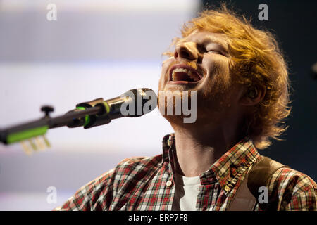 London, Ontario, Kanada. 5. Juni 2015. Grammy-nominierten britische Singer-Songwriterin Ed Sheeran führt im Konzert als Teil seiner 2015 Konzertprogramm. Bildnachweis: Mark Spowart/Alamy Live-Nachrichten Stockfoto