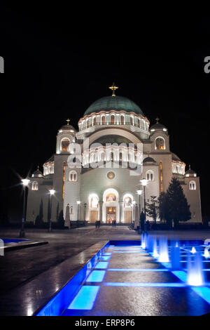 Tempel des Heiligen Sava in Belgrad Stockfoto