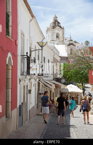 Historische Altstadt von Lagos an der Algarve im Süden Portugals Stockfoto