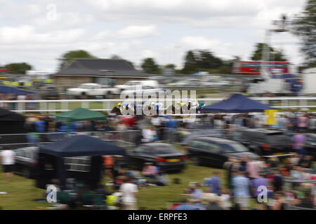 Epsom Downs, Surrey, UK 6. Juni 2015 mit Geschwindigkeit bei The Derby Rennen Stockfoto