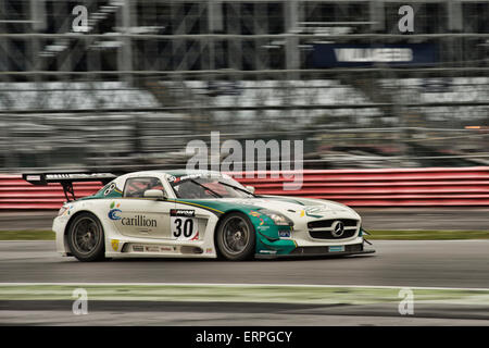 Rennen in Silverstone Stockfoto