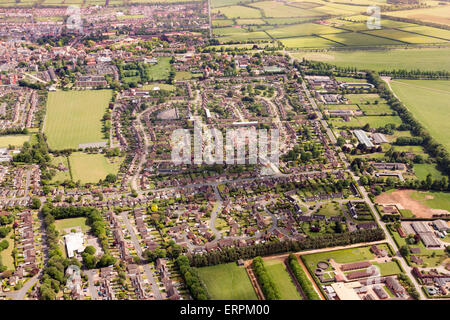 Luftbild-Ansicht von Newmarket UK Stockfoto